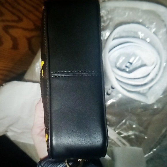 COACH PEANUTS COLLECTION WOODSTOCK MINI SERENA CROSSBODY SIGNATURE CANVAS - Picture 6 of 17